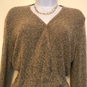 Parallel , beige ,mixed wool / nylon sweater
